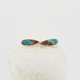 Turquoise Earrings, Lava Copper Turquoise 8x25mm Pear Shape Gemstone Silver Earrings, Gold Micron Bezel Set Long Drop Earrings For Girls